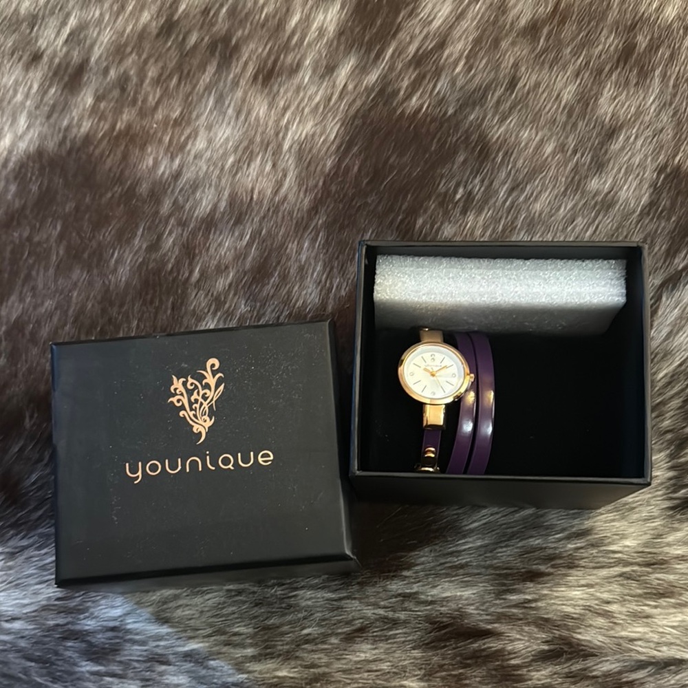 Younique Purple and Gold Women's Watch